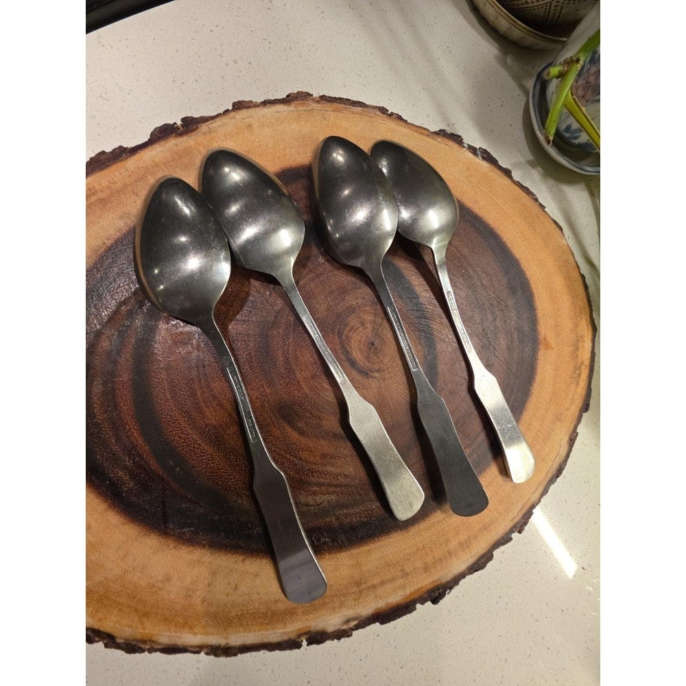 Lot Of 4 Lifetime Cutlery LCU 64 Table Spoons Stainless Vintage - Picture 12 of 14
